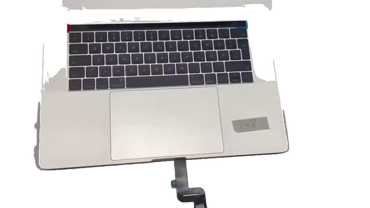 Apple MacBook Pro A2485 Top Case Palmrest Keyboard Space Grey Genuine