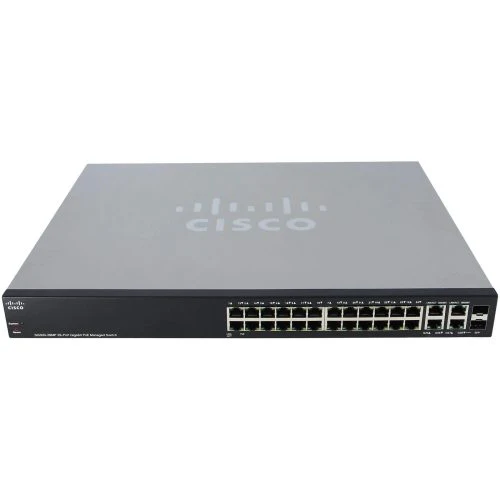 Cisco SG300-28P 28-Port Gigabit PoE Managed Switch 2x SFP L3 SRW2024P-K9 Wty - Image 2