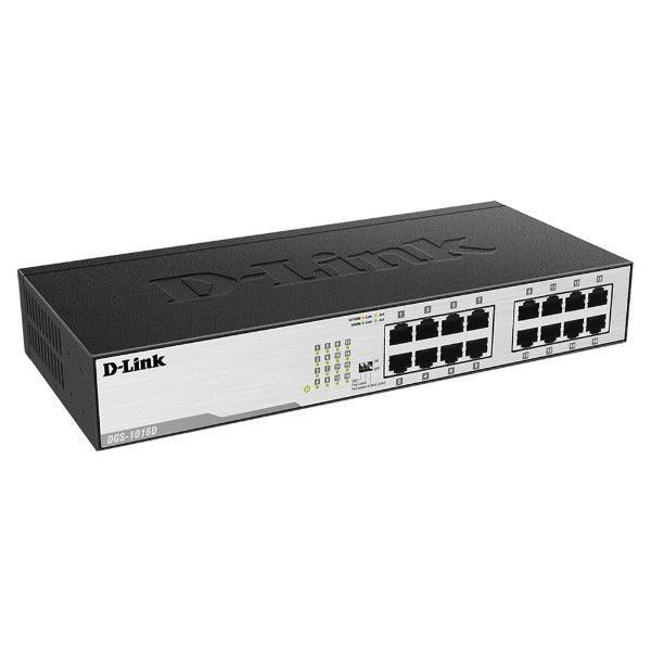 D-Link DGS-1016D 16-Port Unmanaged Gigabit Desktop Switch | 3mth Wty - Image 2