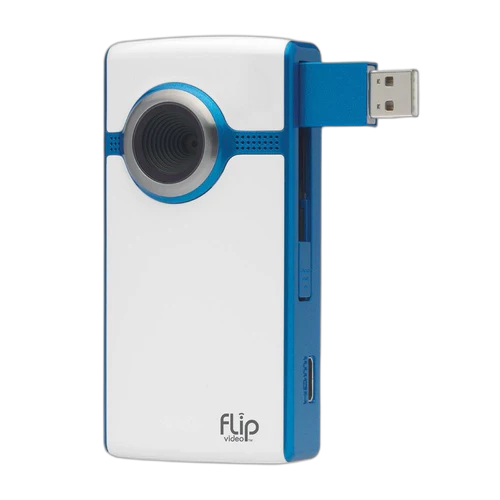 Flip Video UltraHD U260W-UK 720p HD Pocket Camcorder 4GB 1hr USB White New Wty - Image 2