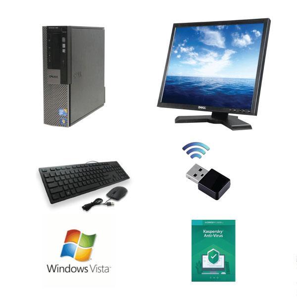 High-End Computer Desktop Package | Dell Optiplex 3040 SFF i5 & 24" Monitor