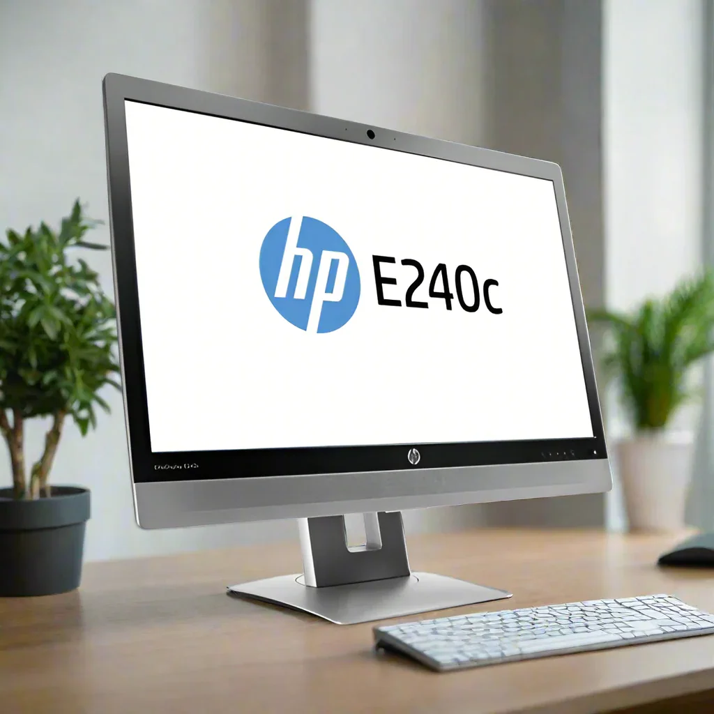 HP EliteDisplay E240C 23.8" FHD IPS Webcam Conference Monitor HDMI DP VGA Wty