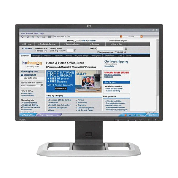HP LP2275W 22" 1680x1050 6ms 16:10 DVI DP LCD Monitor | NO STAND 3mth Wty - Image 2