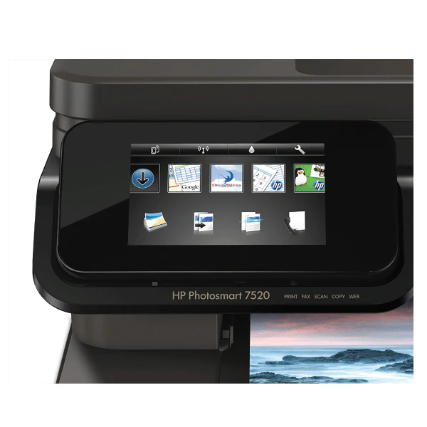 HP Photosmart Colour 7520 e-All-in-One Printer USB WIFI Printer - Image 2