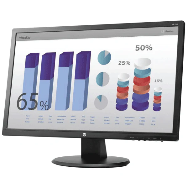 HP V242 24" 1920x1080 5ms 16:9 VGA DVI LCD Monitor | 3mth Wty - Image 2