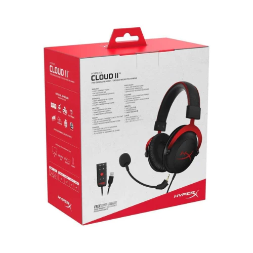 HyperX Cloud II Core Wireless Gaming Headset DTS Surround Sound Mic NEW Sealed