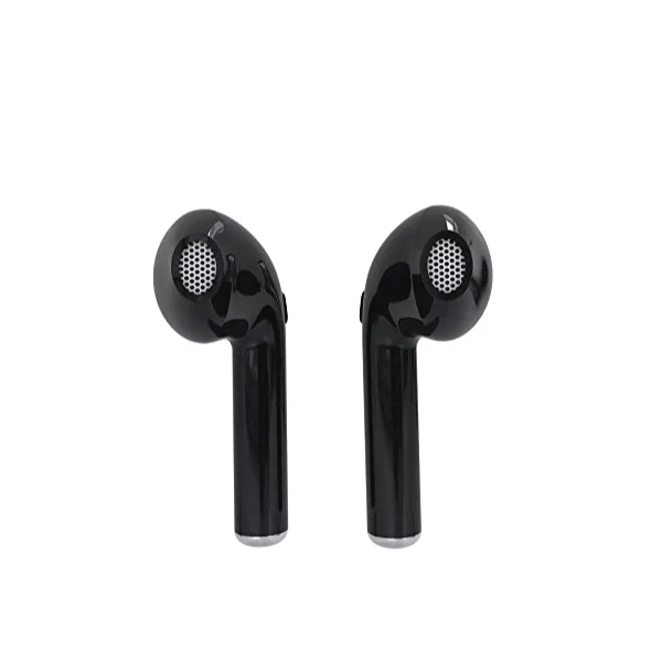 i7s TWS Wireless Bluetooth Twin Earbuds Earphones + Charger for iPhone or Samsung | Black - Image 2