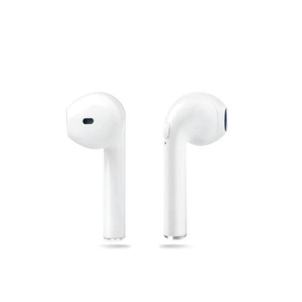 i9 TWS Wireless Bluetooth Twin Earbuds Earphones + Charger | White - Image 3