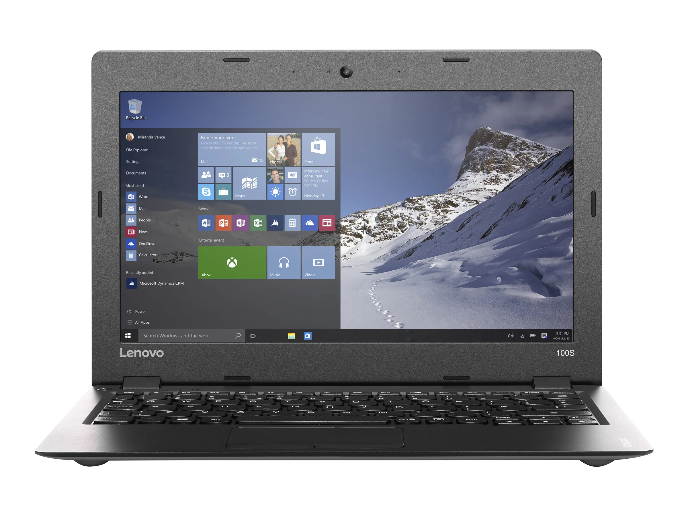 Lenovo IdeaPad 100S-14IBR 14in Laptop Celeron N3060 4GB 64GB eMMC No OS | Wty