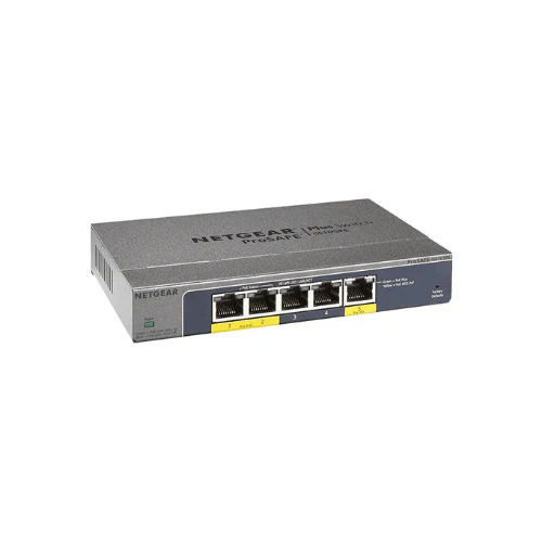 Netgear GS105PE-10000S ProSafe Plus 5-port Gbe + 2-port PoE Pass-thru Switch | Brand New