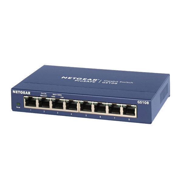 Netgear GS108 ProSafe 8-Port Gigabit Network Switch | Wty