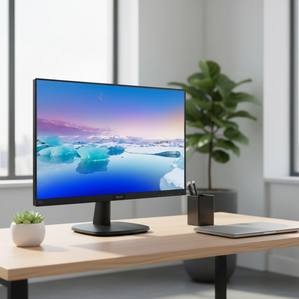 Philips 243V7Q 23.8in FHD 1920x1080 IPS Monitor VGA HDMI DVI 4ms 60Hz | 3mth Wty
