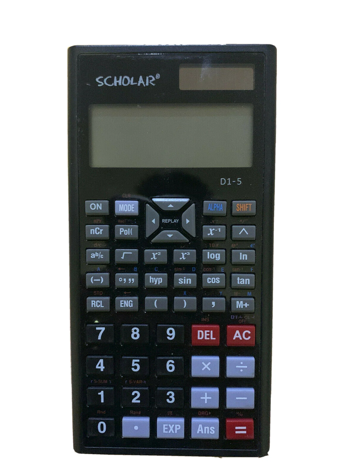 Scholar D1-5 Desktop Calculator Basic Office School Solar Battery | Wty