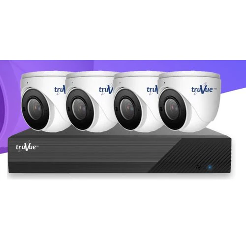 TruVue 73918 4-Channel HD PoE NVR 6MP H.265 2TB HDMI VGA CCTV Recorder | Wty - Image 2